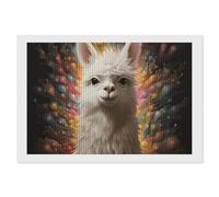 ERSTSNCK White Camel Diamond Painting Kits for Adults 8"x12" 5D Diamond Art Kits for Beginners DIY Full Drill Round Diamonds Gem Art Crafts Painting for Home Wall Decor