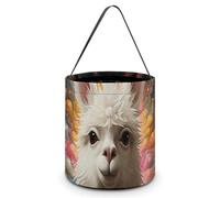 ERSTSNCK White Camel Halloween Candy Buckets Reusable Tote Candy Bag - Trick Or Treat Goody Bag with Handles