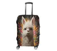 ERSTSNCK White Camel Luggage Suitcase Covers Elastic Washable Cute Luggage Protector Travel Suitcase Protective Cover For Adult (Fit 19-32 Inch Luggages) X-Large, white, S, White Camel