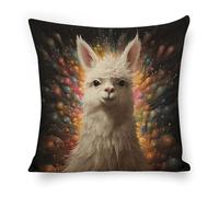 ERSTSNCK White Camel Pillow Covers 18"x18" Linen Throw Pillow Covers - Double Sided Decorative Square Cushion Cases for Sofa, Bed, Chair (No Insert Included)