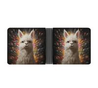 ERSTSNCK White Camel Wallet for Men Bifold Rfid Blocking Slim Money Clip Front Pocket Wallet Card Holder