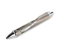 ERSTSNCK White Rabbit And Lilies Black Ballpoint Pens Fine Point (0.5mm) Black Ink Pen Retractable Ball Point Pens with Comfortable Full Grip for Journaling, And Office Writing Ideal 1 PCS
