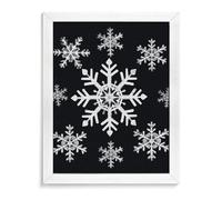 ERSTSNCK White Snowflake Diamond Painting Kits for Adults White Wood 40 * 50cm 5D Diamond Art Kits for Beginners Large DIY Full Drill Round Diamonds Gem Art Crafts Painting for Home Wall Decor