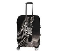 ERSTSNCK Wild Animals Zebra Luggage Suitcase Covers Elastic Washable Cute Luggage Protector Travel Suitcase Protective Cover For Adult (Fit 19-32 Inch Luggages) X-Large, white, M, Wild Animals Zebra