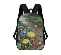 ERSTSNCK Wildflowers Daisy Laptop Backpack for Travel Work Cute Bookbag Computer Backpack Casual Daypack