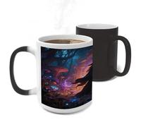 ERSTSNCK Witch in The Mysterious Forest Color Changing Mug Heat Changing Coffee Mug Funny Magic Cup Heat Sensitive Travel Mugs Novelty Coffee Cups Personalized Customized Gift for Men Women 11 Oz