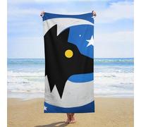 ERSTSNCK Wolf Moon Totem Beach Towel Oversized 31" X 63" Absorbent Towels Quick Dry Pool Towel Lightweight Bath Towels Sandproof Beach Blanket for Gym Swimming Sports Travel Gifts