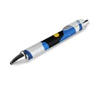 ERSTSNCK Wolf Moon Totem Black Ballpoint Pens Fine Point (0.5mm) Black Ink Pen Retractable Ball Point Pens with Comfortable Full Grip for Journaling, And Office Writing Ideal 1 PCS