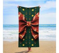 ERSTSNCK Wrapping Paper with Bow Beach Towel Oversized 31" X 63" Absorbent Towels Quick Dry Pool Towel Lightweight Bath Towels Sandproof Beach Blanket for Gym Swimming Sports Travel Gifts