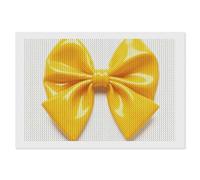 ERSTSNCK Yellow Bow Diamond Painting Kits for Adults 8"x12" 5D Diamond Art Kits for Beginners DIY Full Drill Round Diamonds Gem Art Crafts Painting for Home Wall Decor