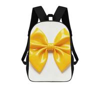 ERSTSNCK Yellow Bow Laptop Backpack for Travel Work Cute Bookbag Computer Backpack Casual Daypack