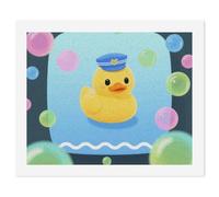 ERSTSNCK Yellow Duck And Bubble Pattern Paint by Numbers for Adults Beginner 40x50cm DIY Painting Kit with HD Canvas & Acrylic Paints, Complete Crafts Set for Home Decor, Gifts, Stress Relief