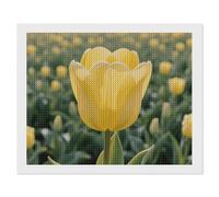 ERSTSNCK Yellow Tulip Diamond Painting Kits for Adults 16"x20" 5D Diamond Art Kits for Beginners DIY Full Drill Round Diamonds Gem Art Crafts Painting for Home Wall Decor