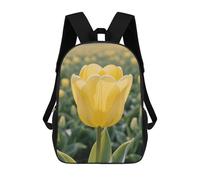 ERSTSNCK Yellow Tulip Laptop Backpack for Travel Work Cute Bookbag Computer Backpack Casual Daypack