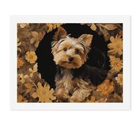 ERSTSNCK Yorkshire Terrier in The Cave Paint by Numbers for Adults Beginner 30x40cm DIY Painting Kit with HD Canvas & Acrylic Paints, Complete Crafts Set for Home Decor, Gifts, Stress Relief