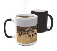 ERSTSNCK Zebras On South Africa Color Changing Mug Heat Changing Coffee Mug Funny Magic Cup Heat Sensitive Travel Mugs Novelty Coffee Cups Personalized Customized Gift for Men Women 11 Oz