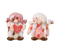 ERSTUME Christmas Gnome Decorations 2 Packs Scandinavian Santa Ornaments Handmade Scandinavian Style Elf Home Decoration Ornaments