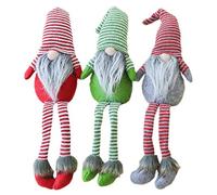ERSTUME Christmas Gnome Decorations 3 Packs Scandinavian Santa Ornaments Handmade Scandinavian Style Elf Home Decoration Ornaments