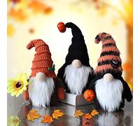 ERSTUME Thanksgiving Christmas Gnome 3 Packs Scandinavian Santa Ornaments Handmade Scandinavian Style Elf Home Decoration Ornaments