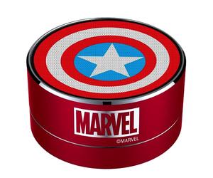 ERT GROUP bluetooth speaker Marvel Model Captain America 001, 3W portable speaker, Built-in microphone and FM radio, Micro SD card slot, Rechargeable battery