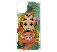 ERT GROUP mobile phone case for Apple Iphone 11 original and officially Licensed Disney pattern Simba & Friends 003 optimally adapted to the shape of the mobile phone, with glitter overflow effect