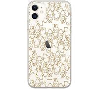 ERT GROUP mobile phone case for Apple Iphone 11 original and officially Licensed Disney pattern Winnie the Pooh and friends 005 adapted to the shape of the mobile phone, partially transparent