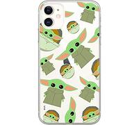 ERT GROUP mobile phone case for Apple Iphone 11 original and officially Licensed Star Wars pattern Baby Yoda 006 optimally adapted to the shape of the mobile phone, partially transparent