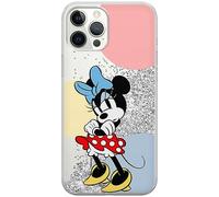 ERT GROUP mobile phone case for Apple Iphone 12 PRO MAX original and officially Licensed Disney pattern Minnie 078 optimally adapted to the mobile phone, with glitter overflow effect