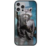 ERT GROUP mobile phone case for Apple Iphone 13 PRO MAX original and officially Licensed Marvel pattern Rocket 009 made of hardened glass, optimally adapted to the mobile phone, protective cover