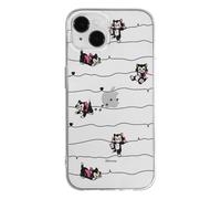 ERT GROUP mobile phone case for Apple Iphone 14 original and officially Licensed Disney pattern Cat Figaro 001 optimally adapted to the shape of the mobile phone, partially transparent