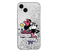 ERT GROUP mobile phone case for Apple Iphone 14 original and officially Licensed Disney pattern Minnie 073 optimally adapted to the mobile phone, with glitter overflow effect