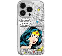 ERT GROUP Mobile Phone Case for Apple iPhone 14 Pro Max Original and Officially Licensed DC Pattern Wonder Woman 028 Perfectly Adapted to the Shape of the Mobile Phone with Glitter Overflow Effect