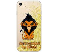 ERT GROUP mobile phone case for Apple Iphone 7/8/ SE 2/ SE 3 original and officially Licensed Disney pattern Scar 001 optimally adapted to the mobile phone, with glitter overflow effect