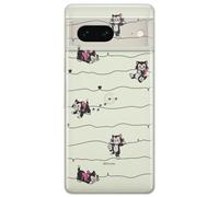 ERT GROUP mobile phone case for Google PIXEL 7 original and officially Licensed Disney pattern Cat Figaro 001 optimally adapted to the shape of the mobile phone, partially transparent