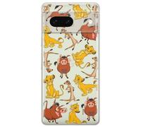 ERT GROUP mobile phone case for Google PIXEL 7 original and officially Licensed Disney pattern Simba & Friends 010 optimally adapted to the shape of the mobile phone, partially transparent