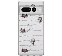 ERT GROUP mobile phone case for Google PIXEL 7 PRO original and officially Licensed Disney pattern Cat Figaro 001 optimally adapted to the shape of the mobile phone, partially transparent