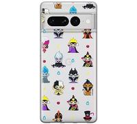 ERT GROUP mobile phone case for Google PIXEL 7 PRO original and officially Licensed Disney pattern Disney Villains 007 optimally adapted to the shape of the mobile phone, partially transparent