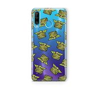 ERT GROUP mobile phone case for Huawei P30 Lite original and officially Licensed Star Wars pattern Baby Yoda 008 optimally adapted to the shape of the mobile phone, partially transparent