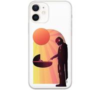 ERT GROUP mobile phone case for Iphone 12 Mini original and officially Licensed Star Wars pattern Baby Yoda 031 optimally adapted to the shape of the mobile phone, case made of TPU