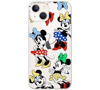ERT GROUP mobile phone case for Iphone 13 MINI original and officially Licensed Disney pattern Minnie 076 optimally adapted to the shape of the mobile phone, partially transparent