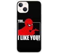 ERT GROUP mobile phone case for Iphone 13 original and officially Licensed Marvel pattern Spider Man 034 optimally adapted to the shape of the mobile phone, case made of TPU