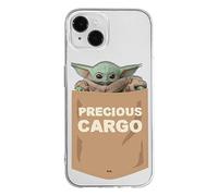 ERT GROUP mobile phone case for Iphone 14 original and officially Licensed Star Wars pattern Baby Yoda 030 optimally adapted to the shape of the mobile phone, partially transparent