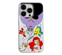 ERT GROUP mobile phone case for Iphone 14 PRO original and officially Licensed Disney pattern Ariel 008 optimally adapted to the shape of the mobile phone, partially transparent