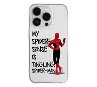 ERT GROUP mobile phone case for Iphone 14 PRO original and officially Licensed Marvel pattern Spider Man 024 optimally adapted to the shape of the mobile phone, partially transparent