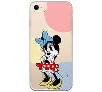 ERT GROUP mobile phone case for Iphone 7/8/ SE 2/ SE 3 original and officially Licensed Disney pattern Minnie 078 optimally adapted to the shape of the mobile phone, partially transparent