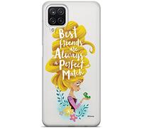 ERT GROUP mobile phone case for Samsung A12 / M12 original and officially Licensed Disney pattern Rapunzel and Pascal 002 optimally adapted to the shape of the mobile phone, partially transparent