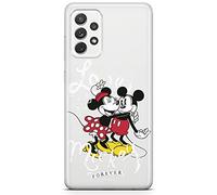 ERT GROUP mobile phone case for Samsung A33 5G original and officially Licensed Disney pattern Mickey & Minnie 001 optimally adapted to the shape of the mobile phone, partially transparent