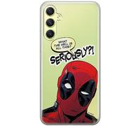 ERT GROUP mobile phone case for Samsung A34 5G original and officially Licensed Marvel pattern Deadpool 010 optimally adapted to the shape of the mobile phone, partially transparent