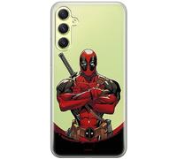 ERT GROUP mobile phone case for Samsung A34 5G original and officially Licensed Marvel pattern Deadpool 006 optimally adapted to the shape of the mobile phone, partially transparent