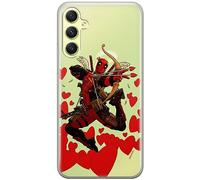 ERT GROUP mobile phone case for Samsung A34 5G original and officially Licensed Marvel pattern Deadpool 011 optimally adapted to the shape of the mobile phone, partially transparent